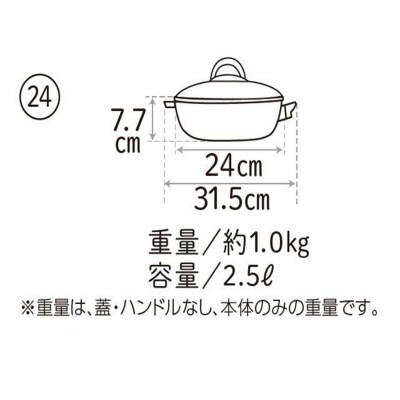 オールパンゼロ24・20 マンゴー+適温計 ピュアホワイト[No5698-2278]