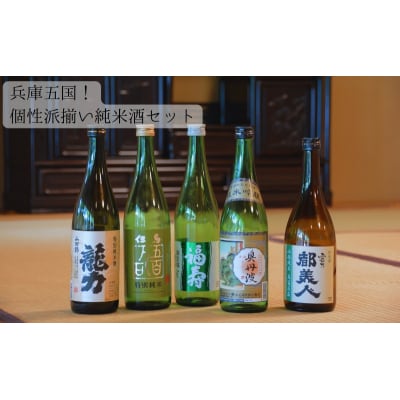 兵庫五国!個性派揃い純米酒セット お酒 日本酒[No5698-2401]