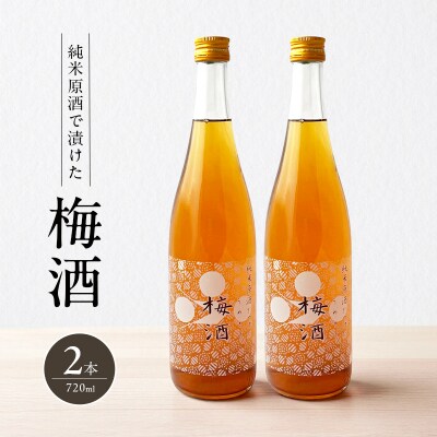 梅酒 純米原酒でつけた梅酒 720ml 2本 セット 果実酒 低アルコール[No5698-2485]