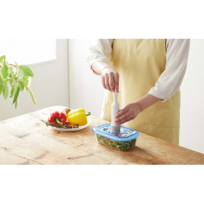 [ 真空ピュアボックス S ] 真空ポンプ付き 真空保存容器 アサヒ軽金属[No5698-2489]