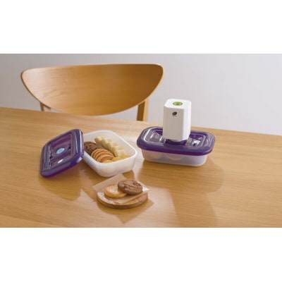 [ 真空クリアボックス M ] 真空ポンプ付き 真空保存容器 アサヒ軽金属[No5698-2490]