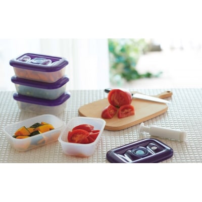 [ 真空クリアボックス S ] 真空ポンプ付き 真空保存容器 アサヒ軽金属[No5698-2491]