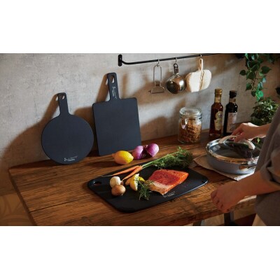 期間限定寄附額 [ ミクロまな板 (L) (M) (S) セット 黒 ][No5698-2533]