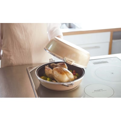 フライパンセット24cm 取っ手が取れる深型浅型ショコラ アサヒ軽金属 [No5698-2534]