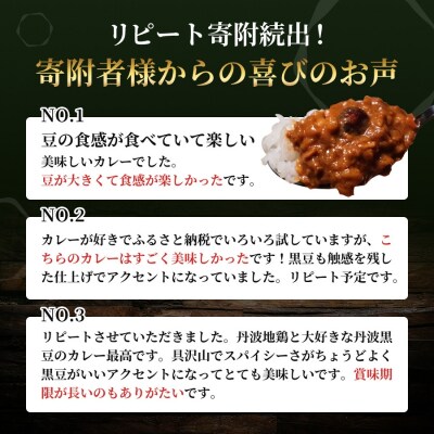キーマカレー 地鶏丹波黒どりと丹波黒大豆のキーマカリー 10食セット[No5698-2340]