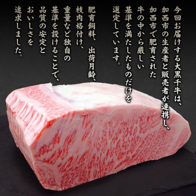 大黒千牛　サーロインステーキ 500g 黒毛和牛 ステーキ 和牛[No5698-2817]