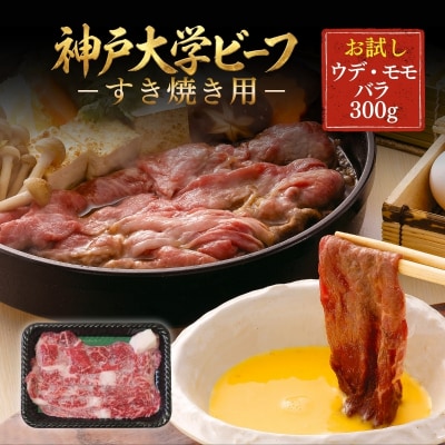 神戸牛 神戸大学ビーフ すき焼き用 お試し 300g[No5698-2780]