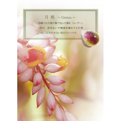 長七屋の月桃ネックレス　14KGF　M(BOX付)【GeーGFーnec13ー3】証明書付