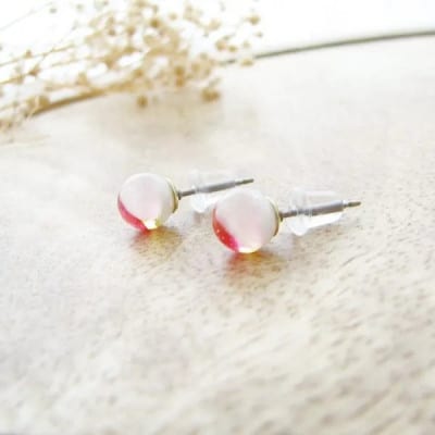 長七屋の月桃ピアス【GeP-1】証明書付