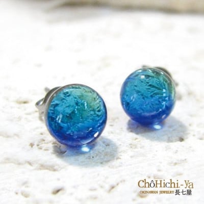 長七屋のケラマブルーピアス　KP-1 証明書付き