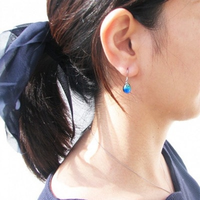 長七屋のケラマブルーピアス　KP-3　証明書付き