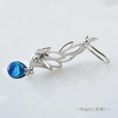 長七屋のケラマブルーピアス　GT-E-06_R　証明書付き　シルバー