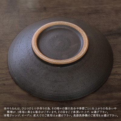 【伝統のやちむん】からくさ紋皿(中)