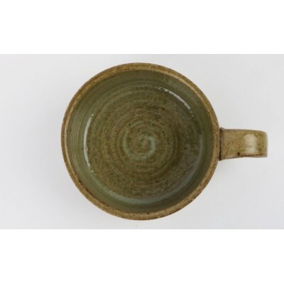 伝統のやちむん　からくさ紋様スープカップ(1個)【仁陶器工房】