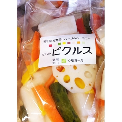 あづみ野の自然の恵みいっぱいの逸品セット(手作りおやき・こだわり信州みそ・カラフルピクルス)