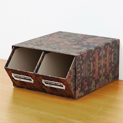 収納ボックス FIELD CONTAINER フルサイズ9点セット (カラー:CAMO) ZA04