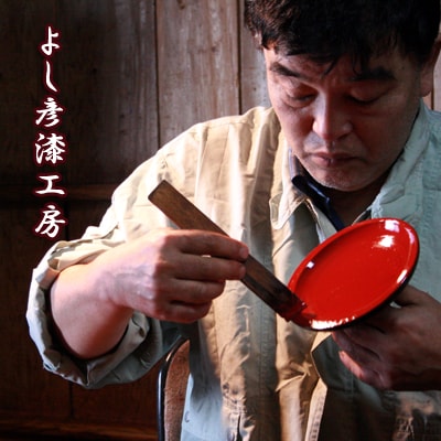 うるし塗ワインカップ花ライン
