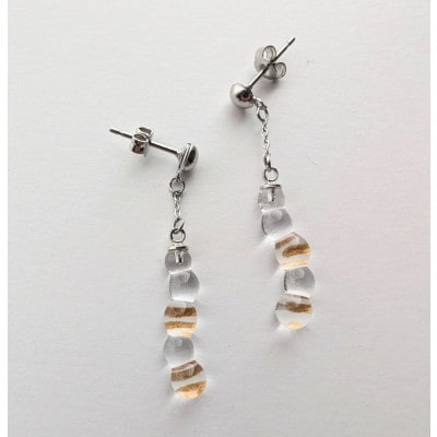 【木曽発】アップサイクルガラス アクセサリー imomushi