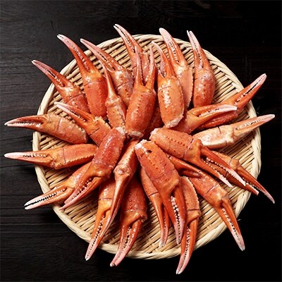 稚内産紅ズワイガニ爪特大サイズ1kg あふれ出すカニの旨味が至高の爪肉