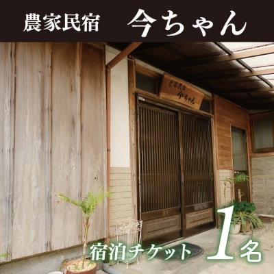農家民宿今ちゃん　宿泊券(1泊2食付き1名様)