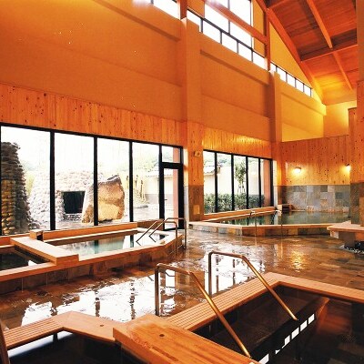 【ふるさと納税限定】天然温泉施設「大平樂」家族風呂入浴とお食事ペアチケット