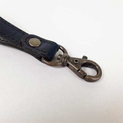 阿波レザー 本藍染め キーストラップ 1本【CZ012】