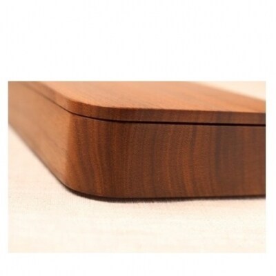 【天然木材削り出し】木のカトラリーケース(ウォルナット)【DG002】