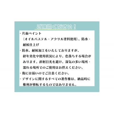 チョークアート似顔絵(20×20cm)藍染め　肖像画　記念品【EK001】