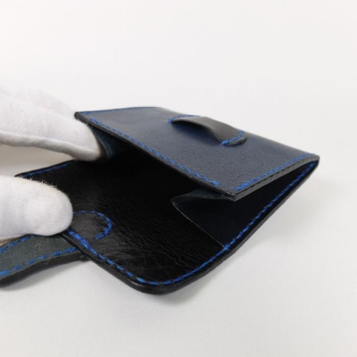 阿波レザー　本藍染め 小銭入れ【CZ007】
