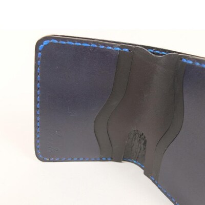 阿波レザー　本藍染めミニ財布　MINI-1【CZ018】