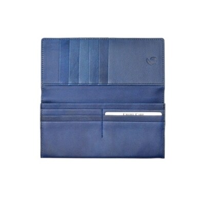 本革 藍染め 長財布【CT007】
