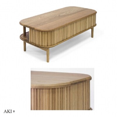 JYABARAリビングテーブル(オーク無垢天板)【DS003】