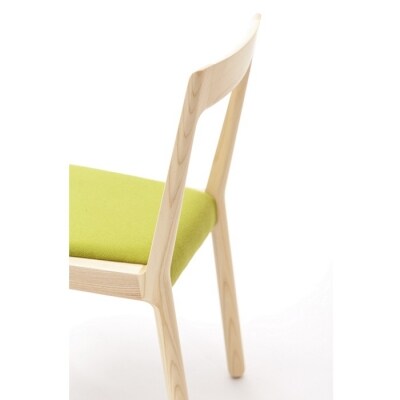 「イストク」POODLEサイドチェア　ホワイトアッシュ【DT005】