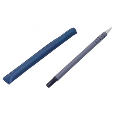 本革　藍染め　ボールペン革巻き【CT011】