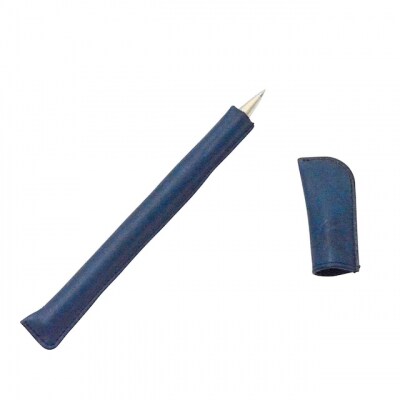 本革　藍染め　ボールペン革巻き【CT011】