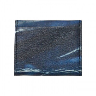 本革 藍染め 絞り コインケース【CT013】