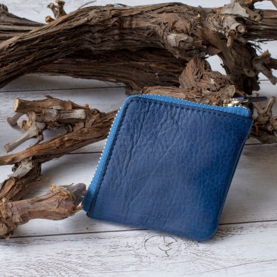 本革 藍染め 10°(じゅうど)コインケース【CT015】