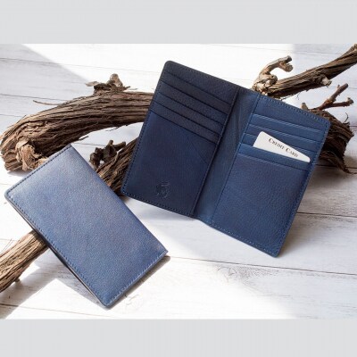 本革 藍染め カードケース【CT020】