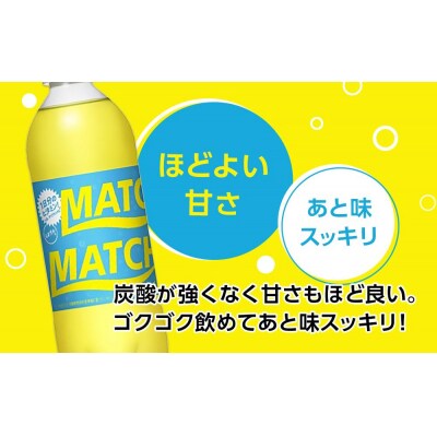 【定期便 全8回】マッチ(イエロー500mlペットボトル24本) 計192本【CA076】