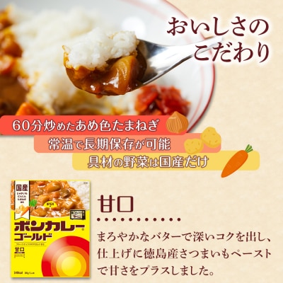 【隔月定期便全3回】ボンカレーゴールド(甘口) 30個×3回　計90個【CA019】