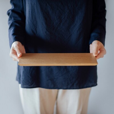 TSUKI-JIRI WOOD PLATE オークフラット S【DR029】