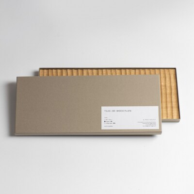 TSUKI-JIRI WOOD PLATE オーク木彫 S【DR031】