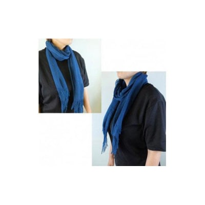 阿波藍染ガーゼストール(ネイビー)【CZ037VC02】