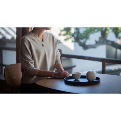 幾何学模様の木のペンダント　R-CA【DR048】