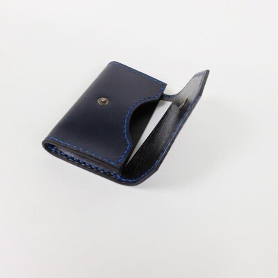 阿波レザー　本藍染名刺入れ　CC-3【CZ047】