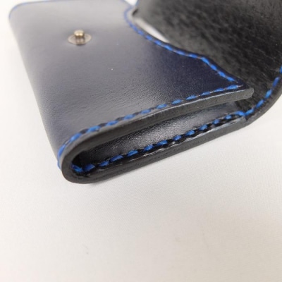 阿波レザー　本藍染名刺入れ　CC-3【CZ047】