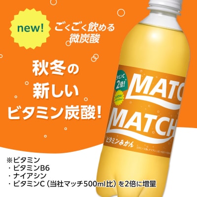 マッチ ビタミンみかん 500mlペットボトル24本【CA155】