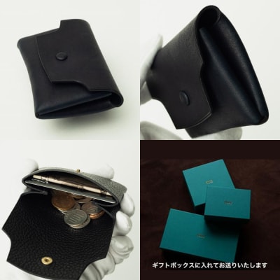【本革・手縫い】本藍染イタリアンレザーのコインケース【CY026】