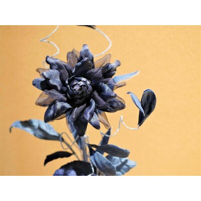 藍染花　一輪挿しアレンジ 大(ダリア)【DA020】