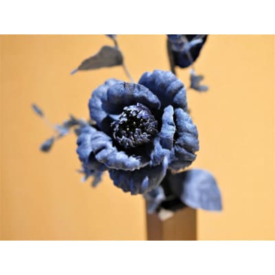 藍染花　一輪挿しアレンジ 大(椿)【DA020】